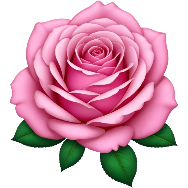 Pink rose emoji