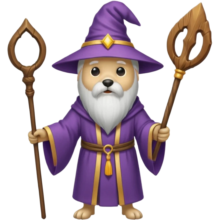 Dog wizard emoji