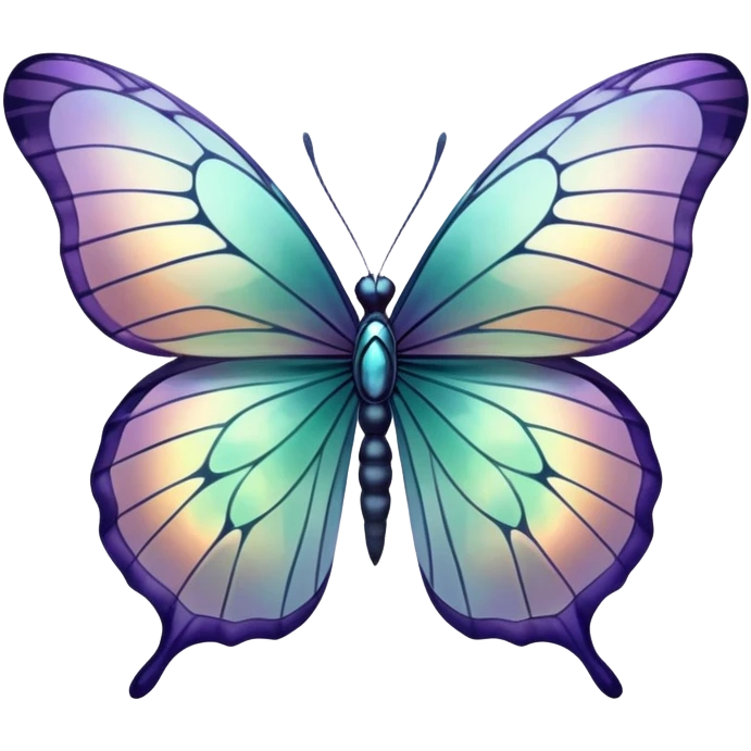 Iridescent Fluorite butterfly emoji