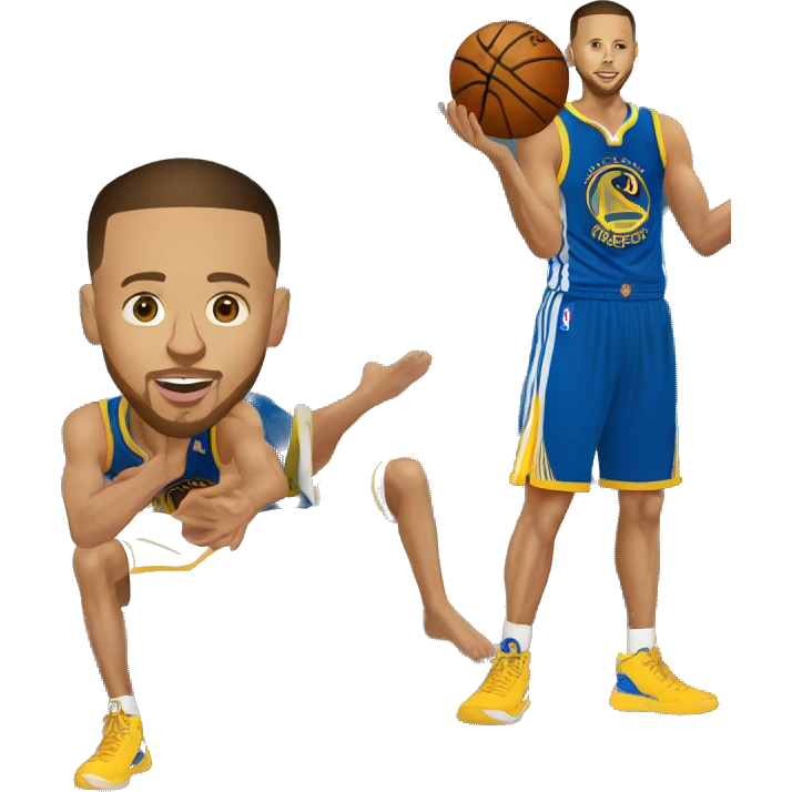 Stephen Curry doing night night emoji