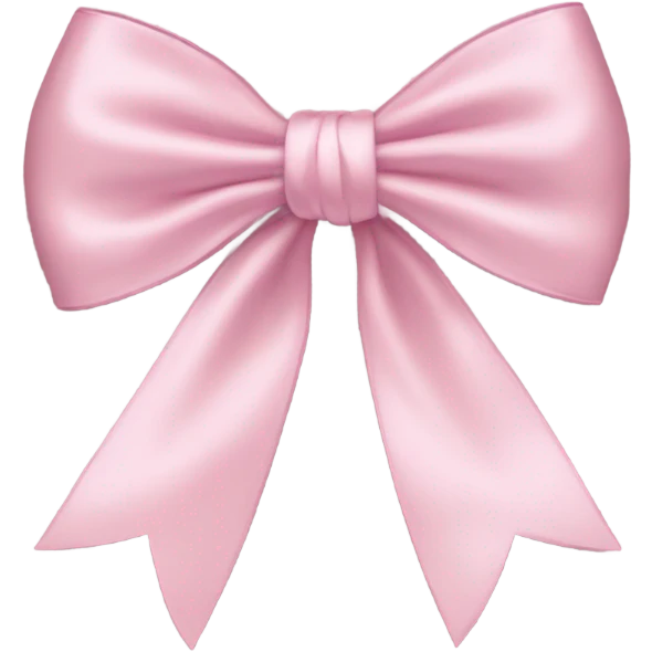Light pink bow emoji