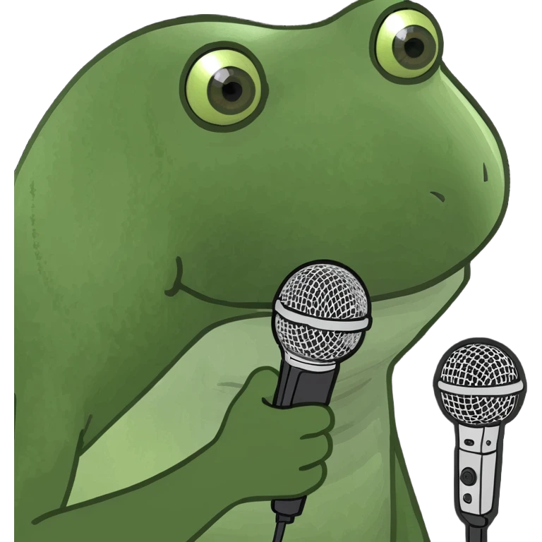 Microphone blue emoji