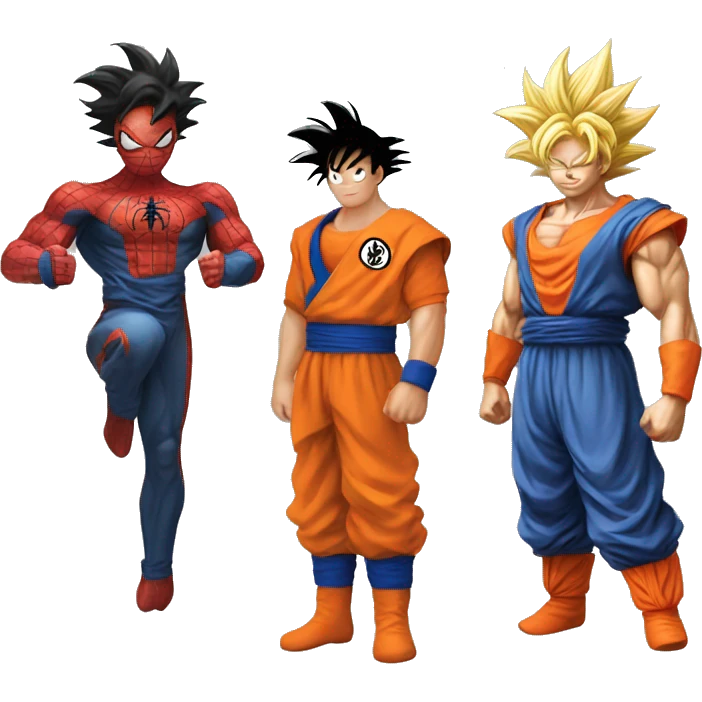 siderman and goku emoji