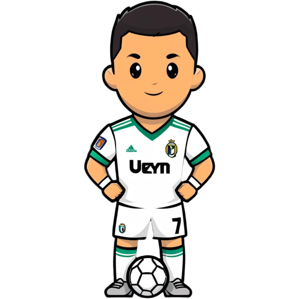 Cristiano Ronaldo, famous soccer player emoji