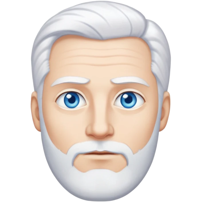 TEACHER MAN TALL BLUE EYES WHITE HAIR  emoji