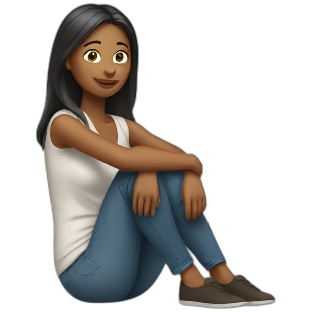 a woman on her knee emoji