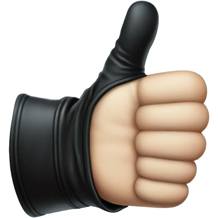 thumb up, gothic glove, magical style emoji