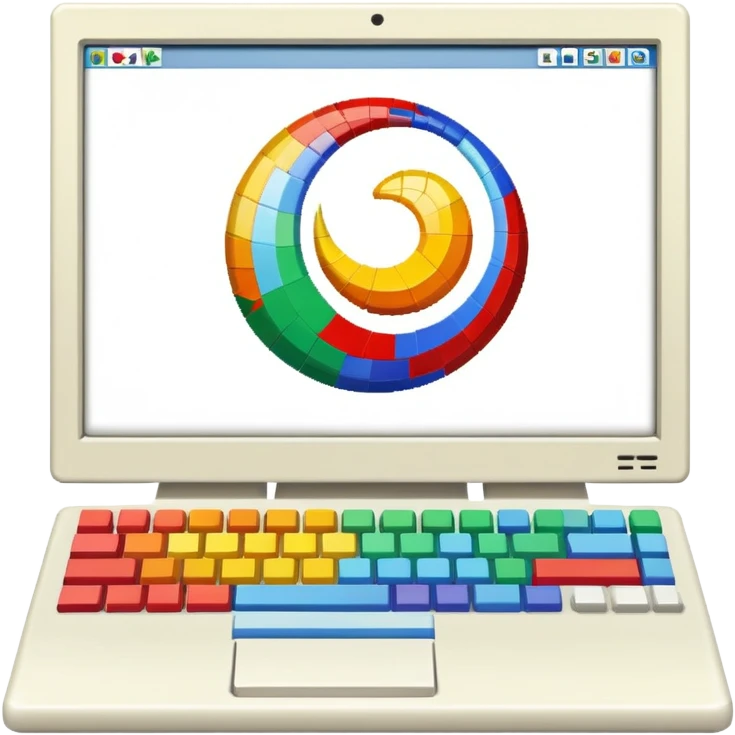 Mosaic web browser 1993 computer screen emoji