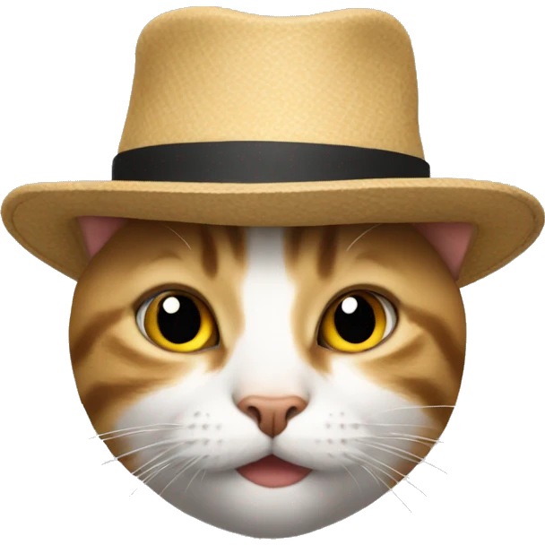 Cat in a hat emoji