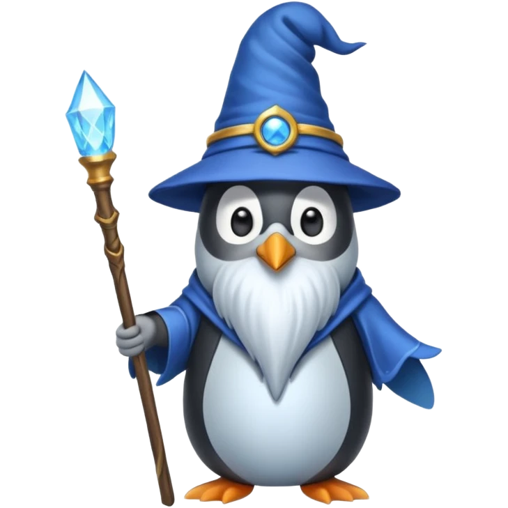 Penguin Wizard emoji