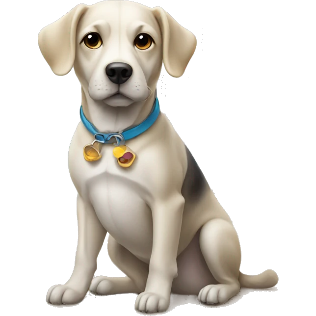 Dog at beach emoji
