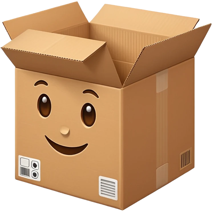 Cardboard box emoji