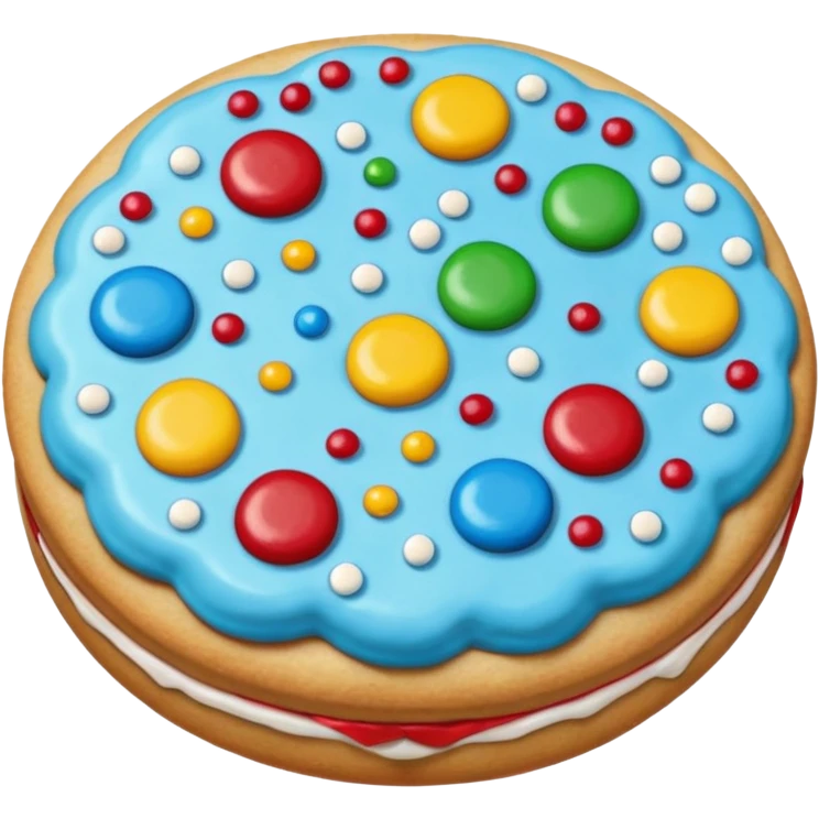 an aesthetic christmas cookie emoji