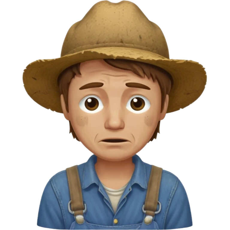 crying farmer emoji