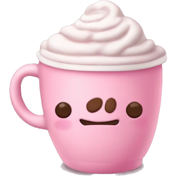 pink hot cocoa emoji