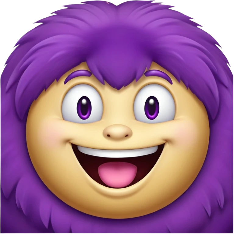 Grimace, the purple McDonald's character with a round body and happy expression emoji
