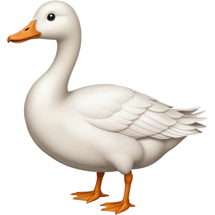 white big goose emoji