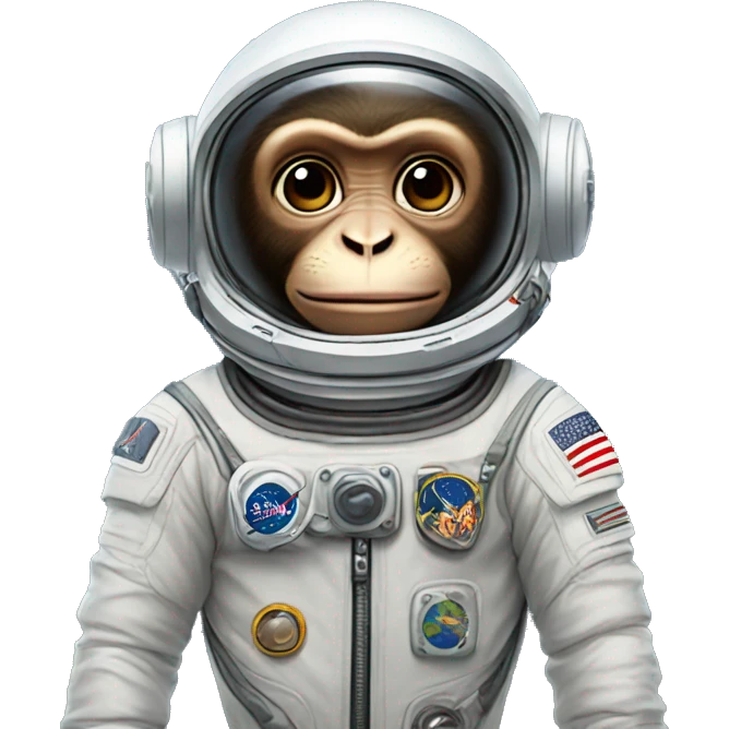 Monkey in a space suit emoji