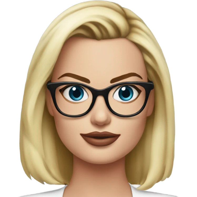 :Margot Robbie: glasses  emoji