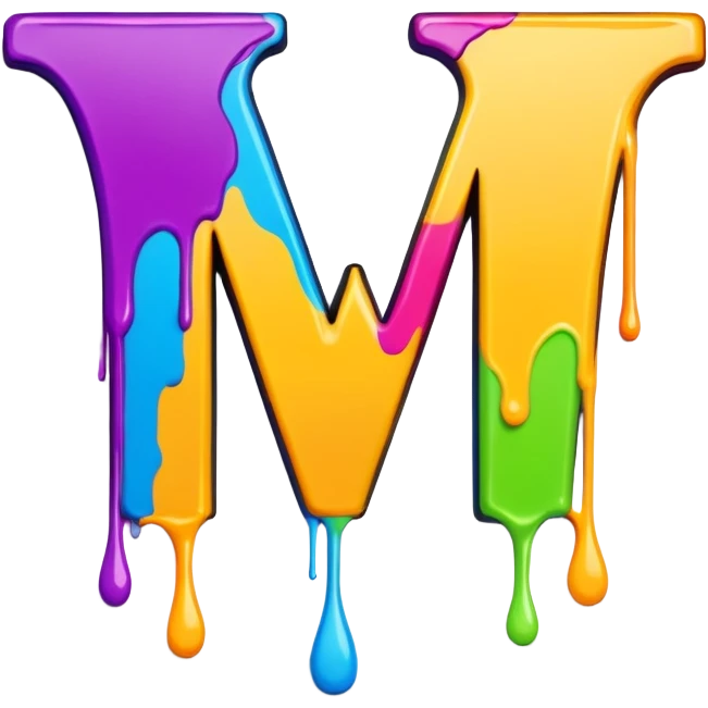 Graffiti the letter W with drippy paint  emoji