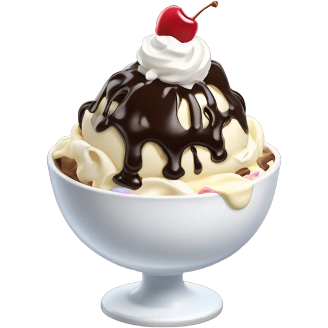 Bowl eating ice cream emoji