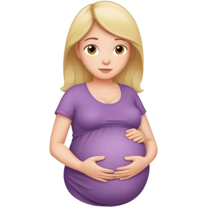 pregnant woman hands on belly emoji
