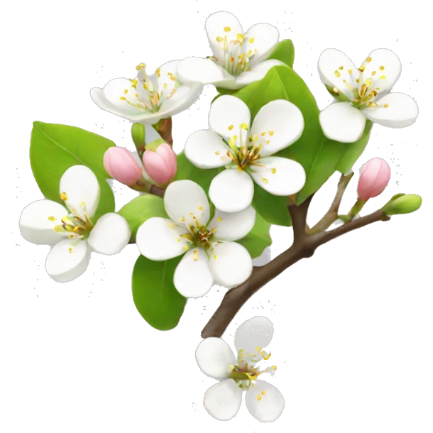  pear blossom emoji