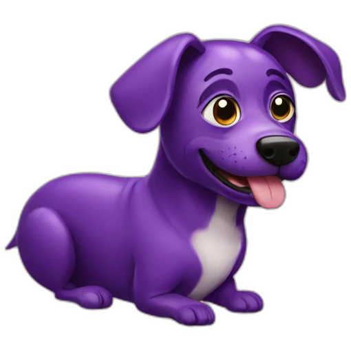 eggplant dog emoji