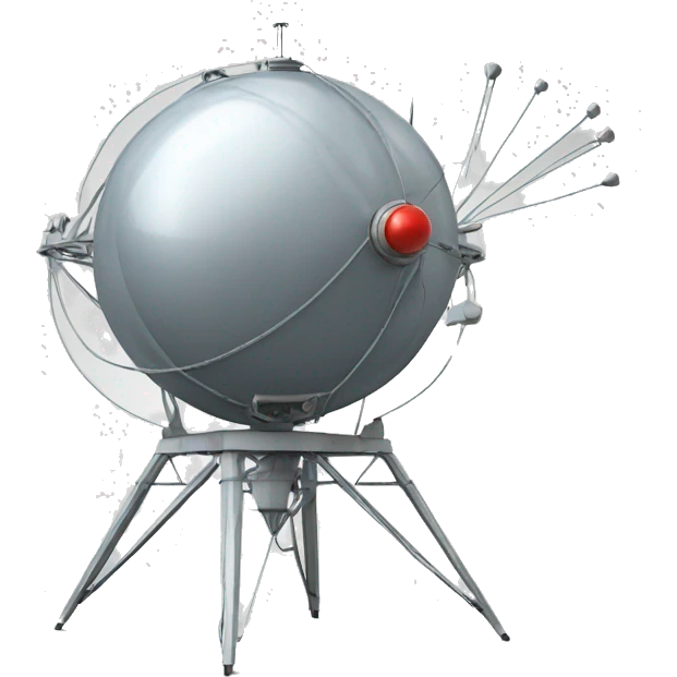 Ussr round sputnik with 3 antenna emoji