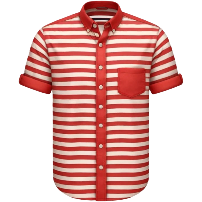 Men Shirt with red Striped  emoji