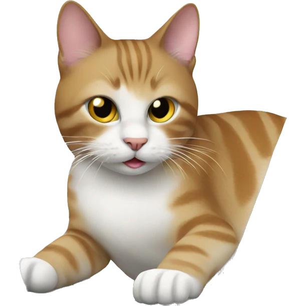 cat is working on laptop  emoji