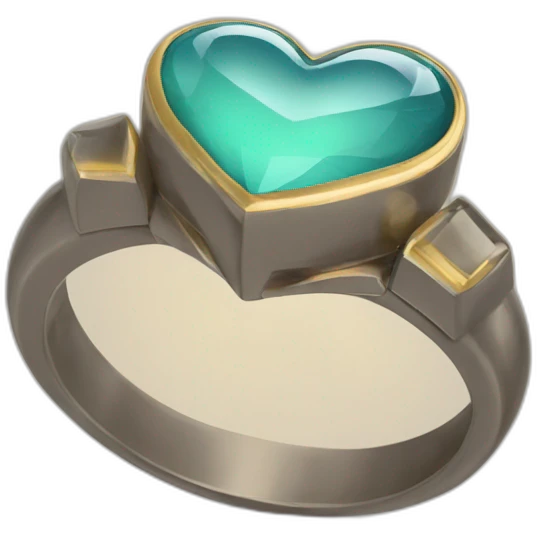 bague cœur emoji