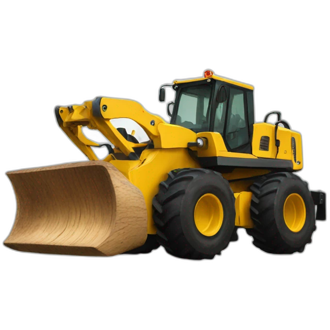 wood skidder machine emoji