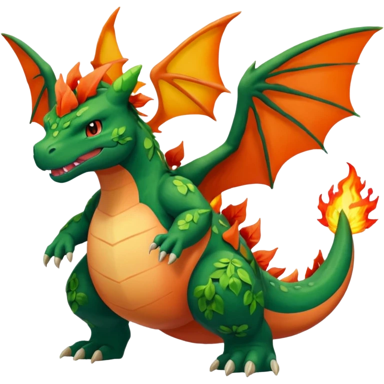 Pokemon red and green legendary emoji