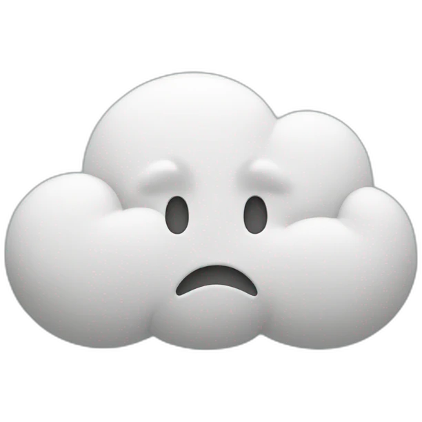 thinking cloud emoji