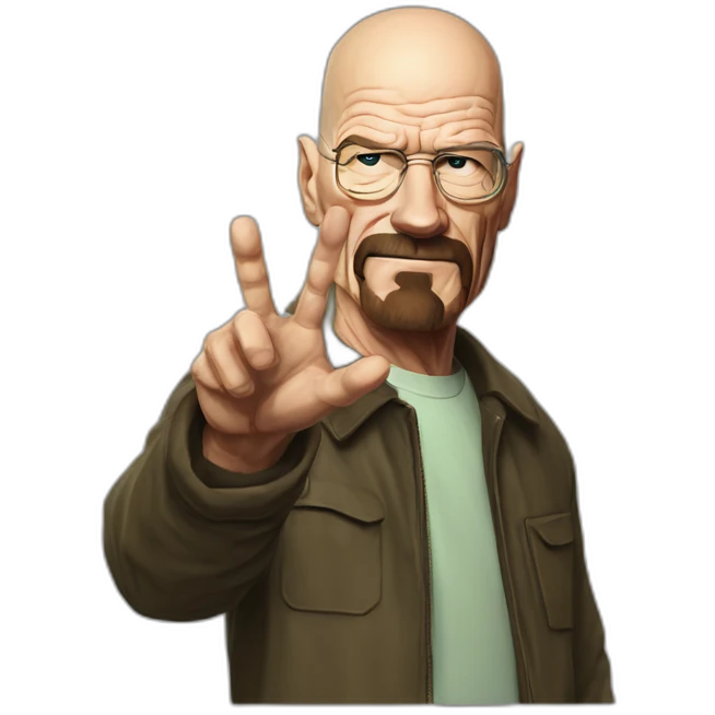 walter white waving his finger no emoji