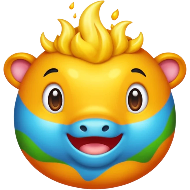 Faça um dálmata colorido que seja as pintas do dálmata emoji