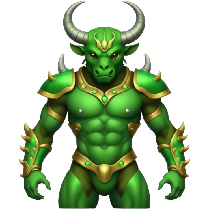 Alien minotaur emoji