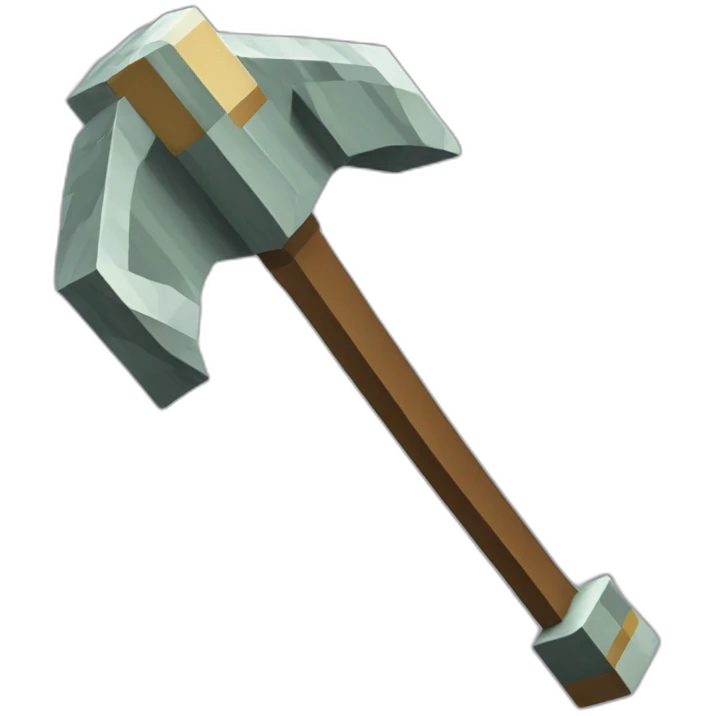 Minecraft pickaxe emoji