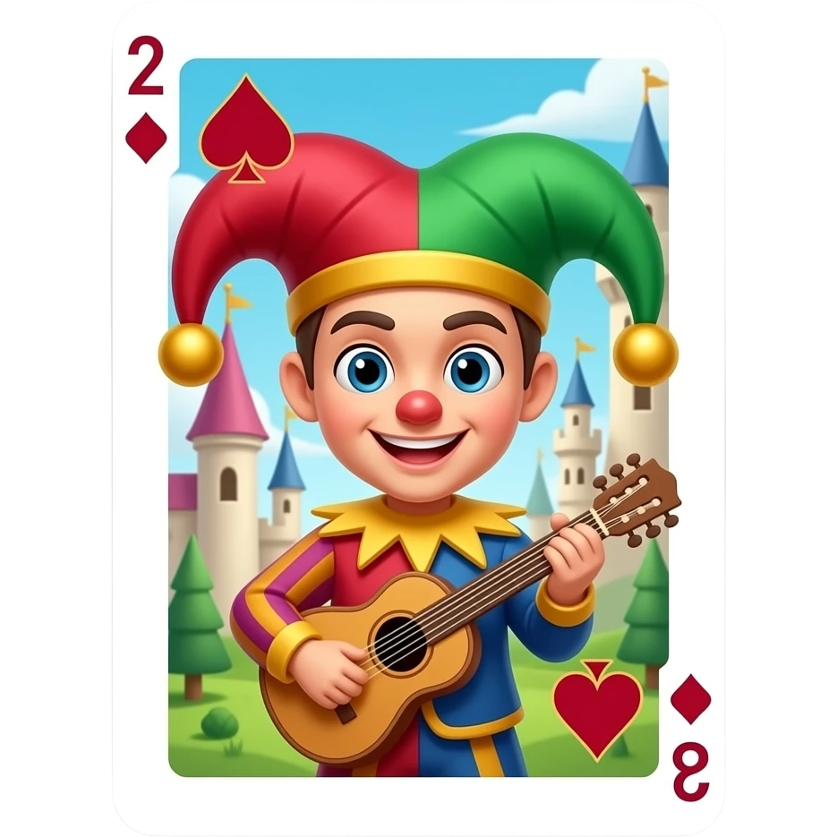 Spelkort narr emoji