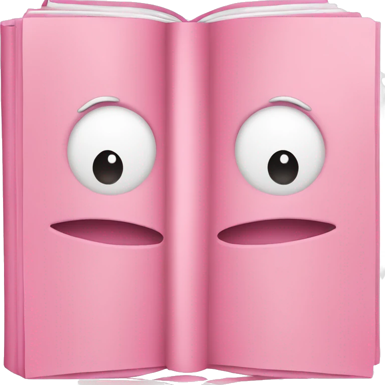Books baby pink emoji
