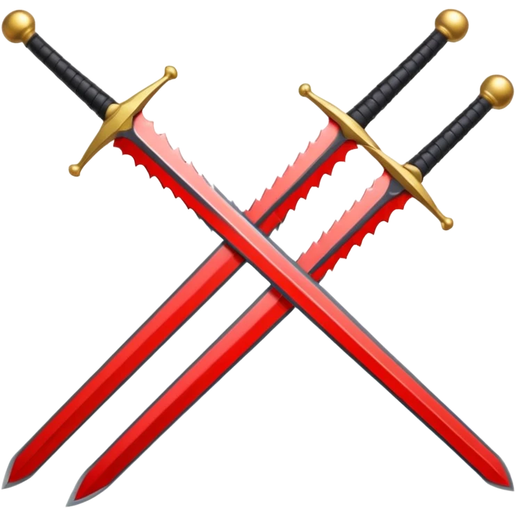 black swords emoji