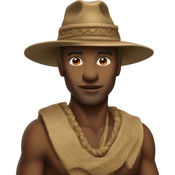 Kabia with a hat  emoji