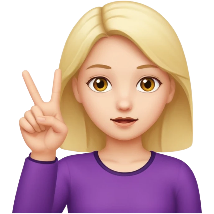 Girl with middle finger emoji