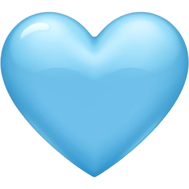 Sky blue heart emoji  emoji
