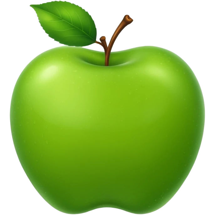   яблоко зеленое из травы emoji