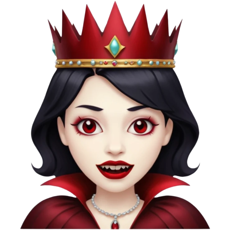 vampire with crown emoji