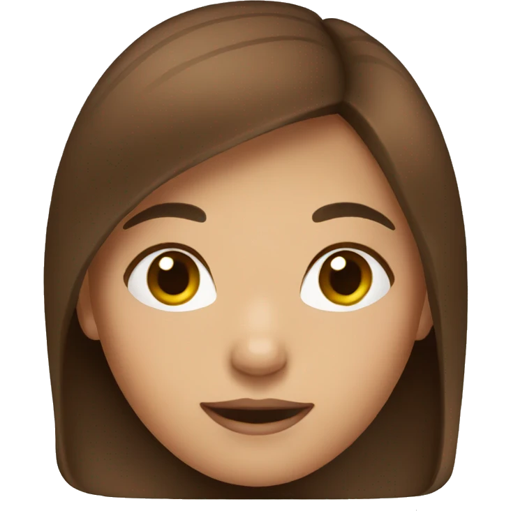 girl with brown hair  emoji