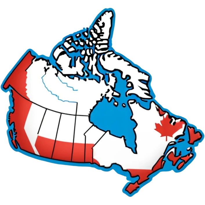 candian geoghrapgical perimeter all one colour emoji