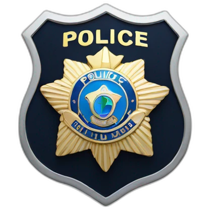 police badge emoji